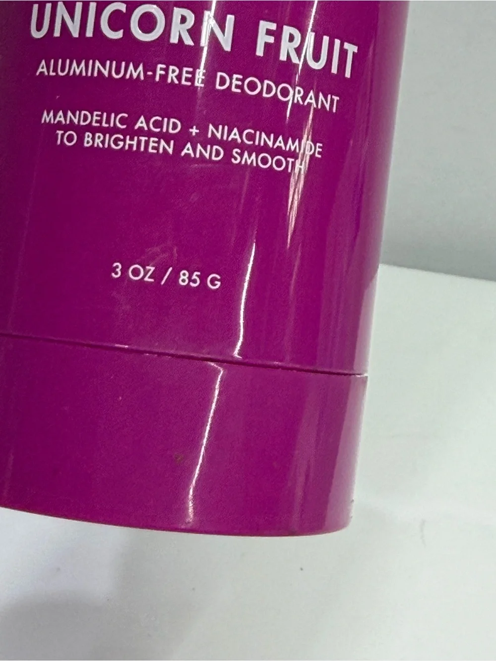 Truly Unicorn Fruit Aluminum-Free Deodorant 3 oz New Mandelic Acid Niacinamide